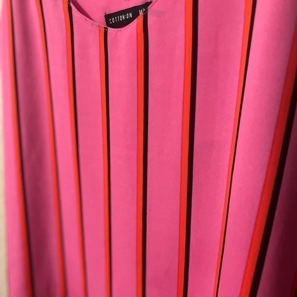 Cotton on pink stripped tank top - Picture 3 of 3